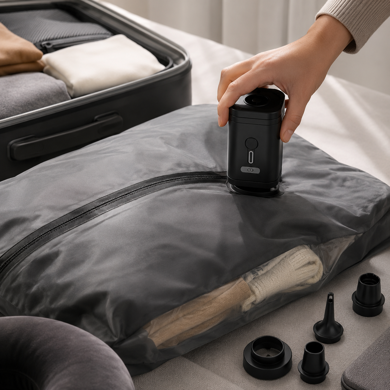 BOLSAS DE COMPRESIÓN AL VACÍO 17L PARA VIAJE