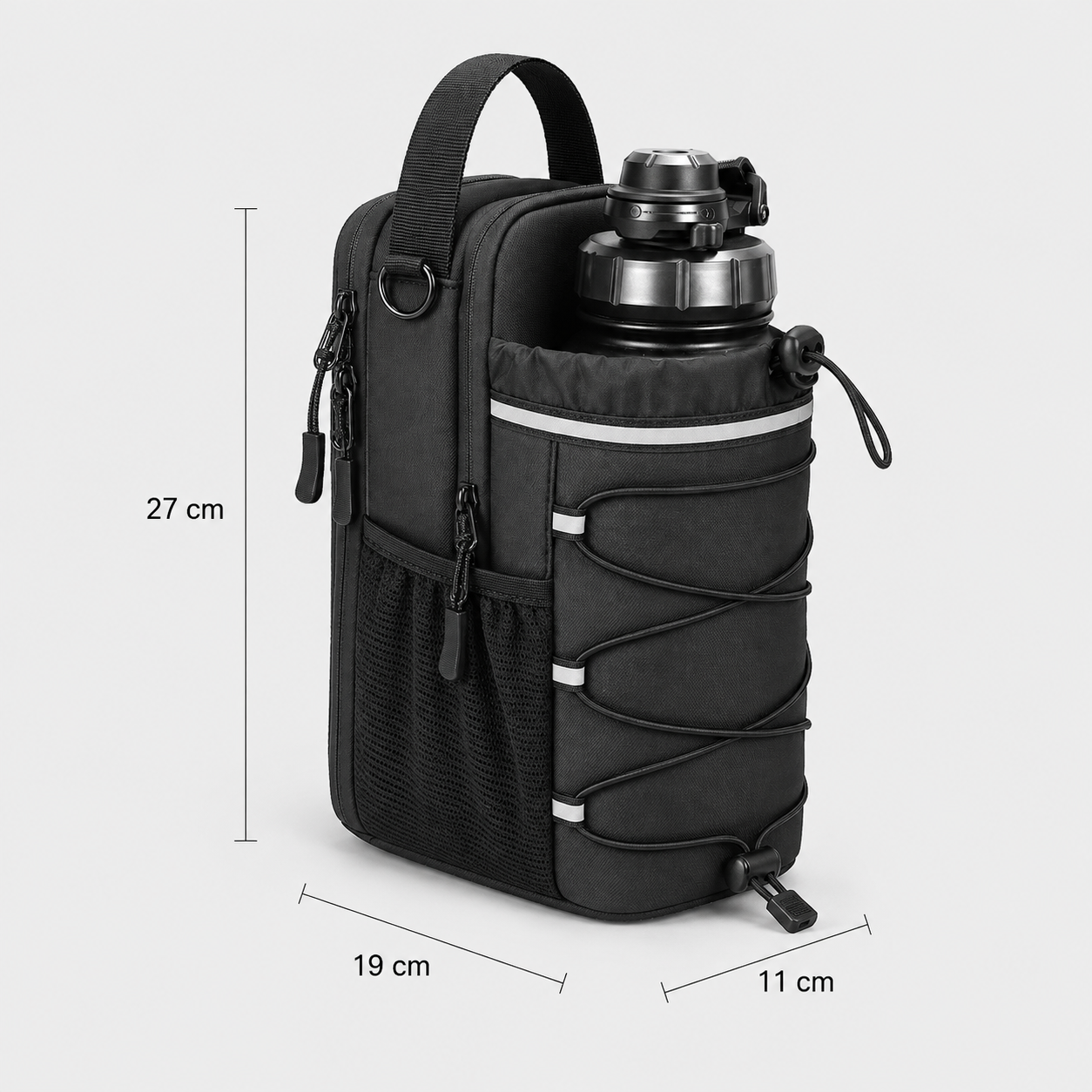 Medidas del bolso magnético para el gym
