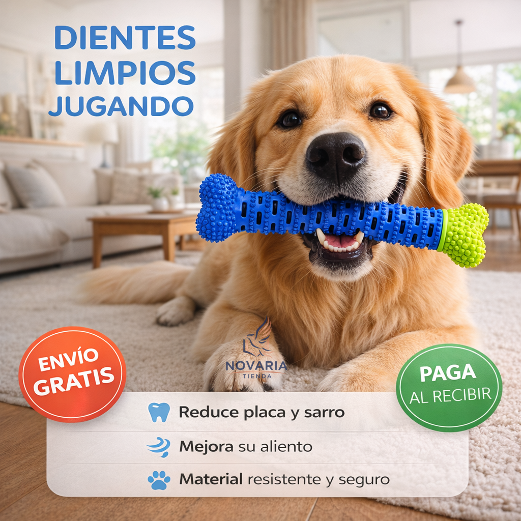 Juguete Limpiador De Placa Dental Perros 🦷🐶
