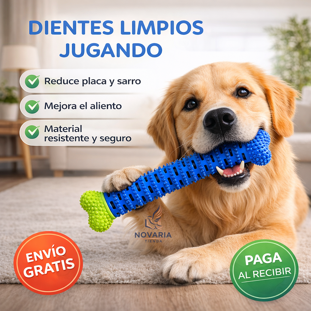 Juguete Limpiador De Placa Dental Perros 🦷🐶
